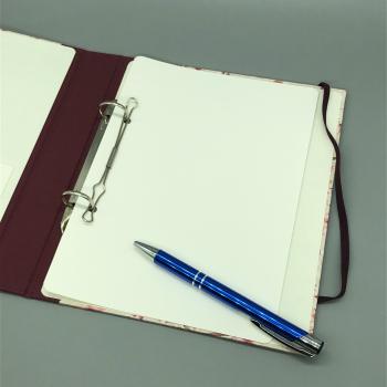 Ringbuch Planer A5 rot Innenseite Mechanik Deckblatt Stift